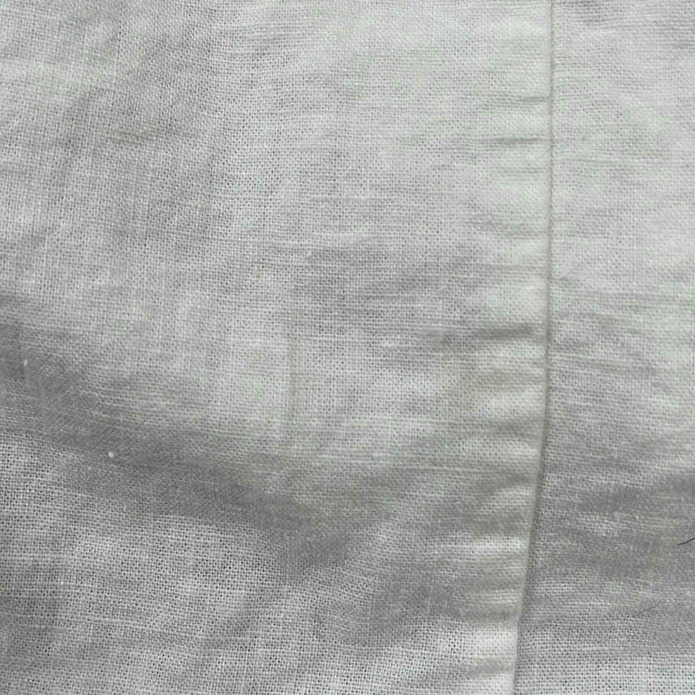 Madewell Linen-Blend Button-Wrap Midi Dress - Lighthouse (6) - Picture 7 of 8